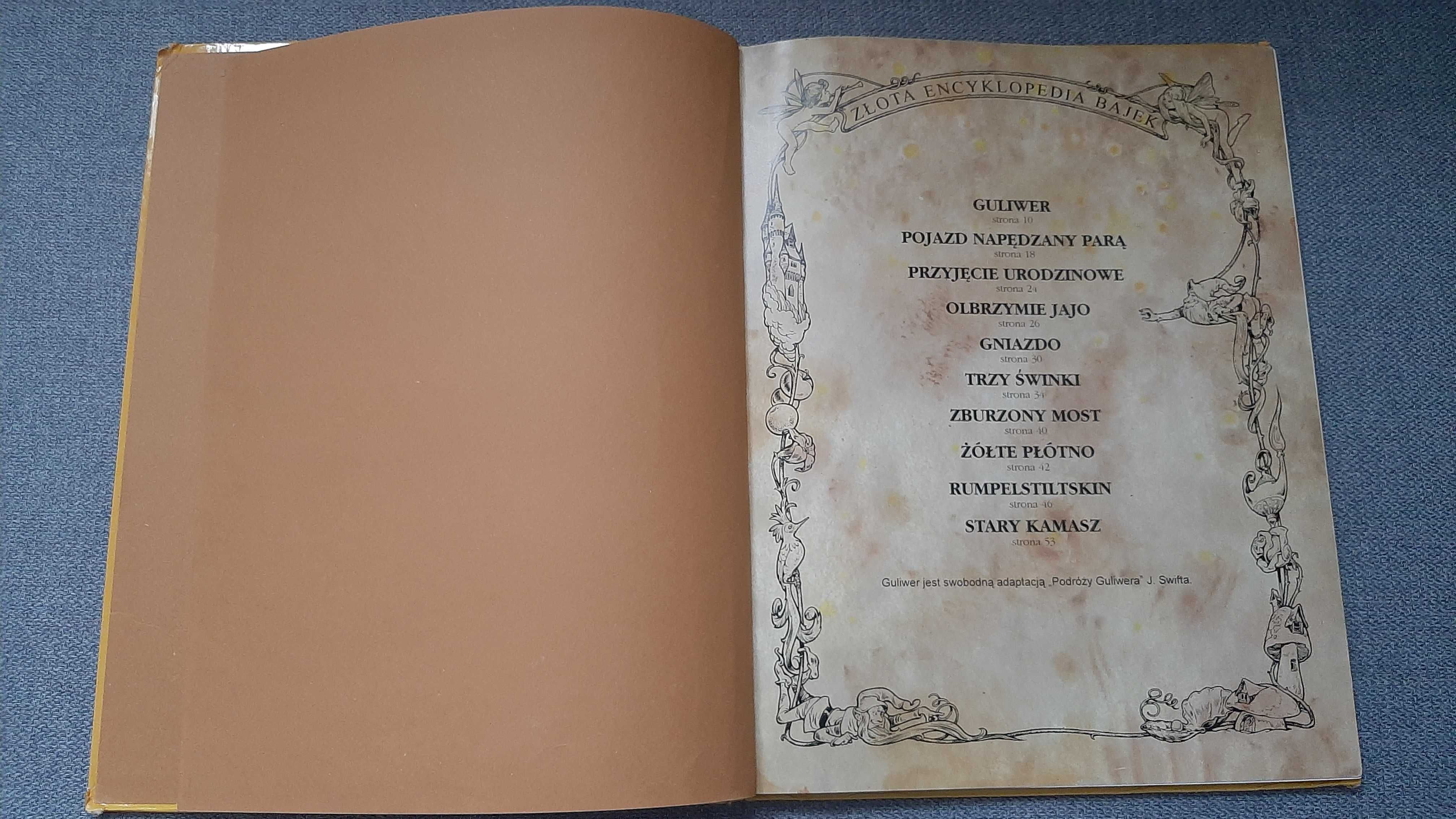 Przygody Guliwera i inne bajki Złota Encyklopedia Bajek stare wydanie