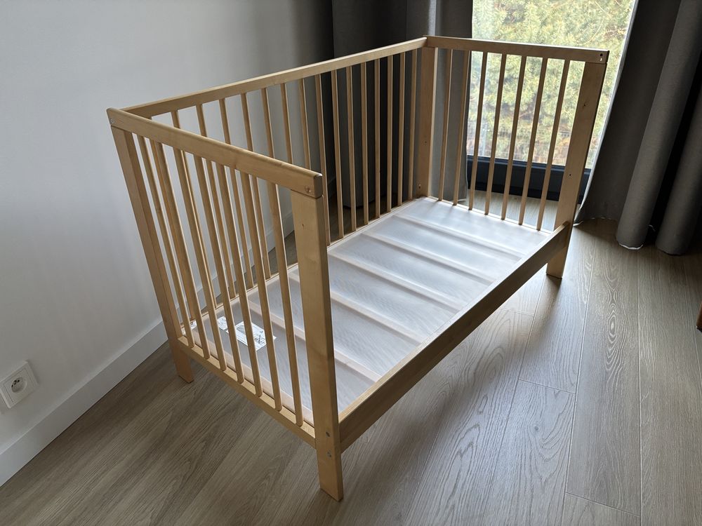 Łóżeczko Gulliver + materac Jattetrott 60x120 Ikea