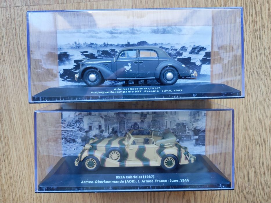 Miniaturas de Veículos Militares, à escala 1:43