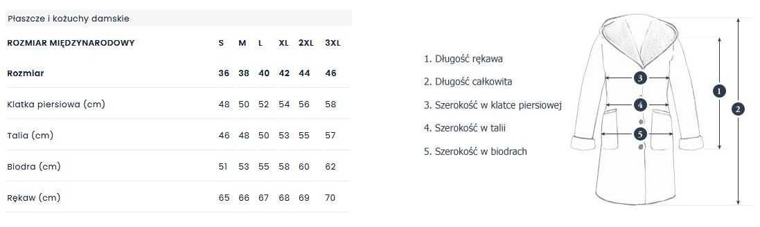 Piękny Płaszcz Wittchen damski XL- praktycznie nowy