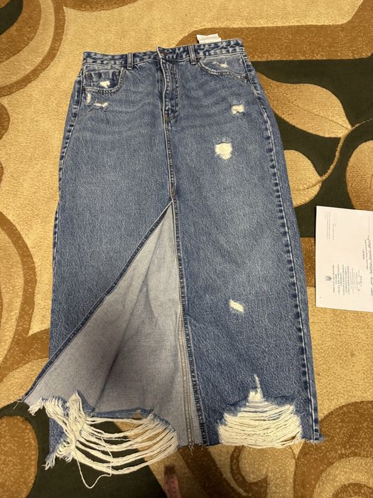 Стильні джинсові спідниці zara