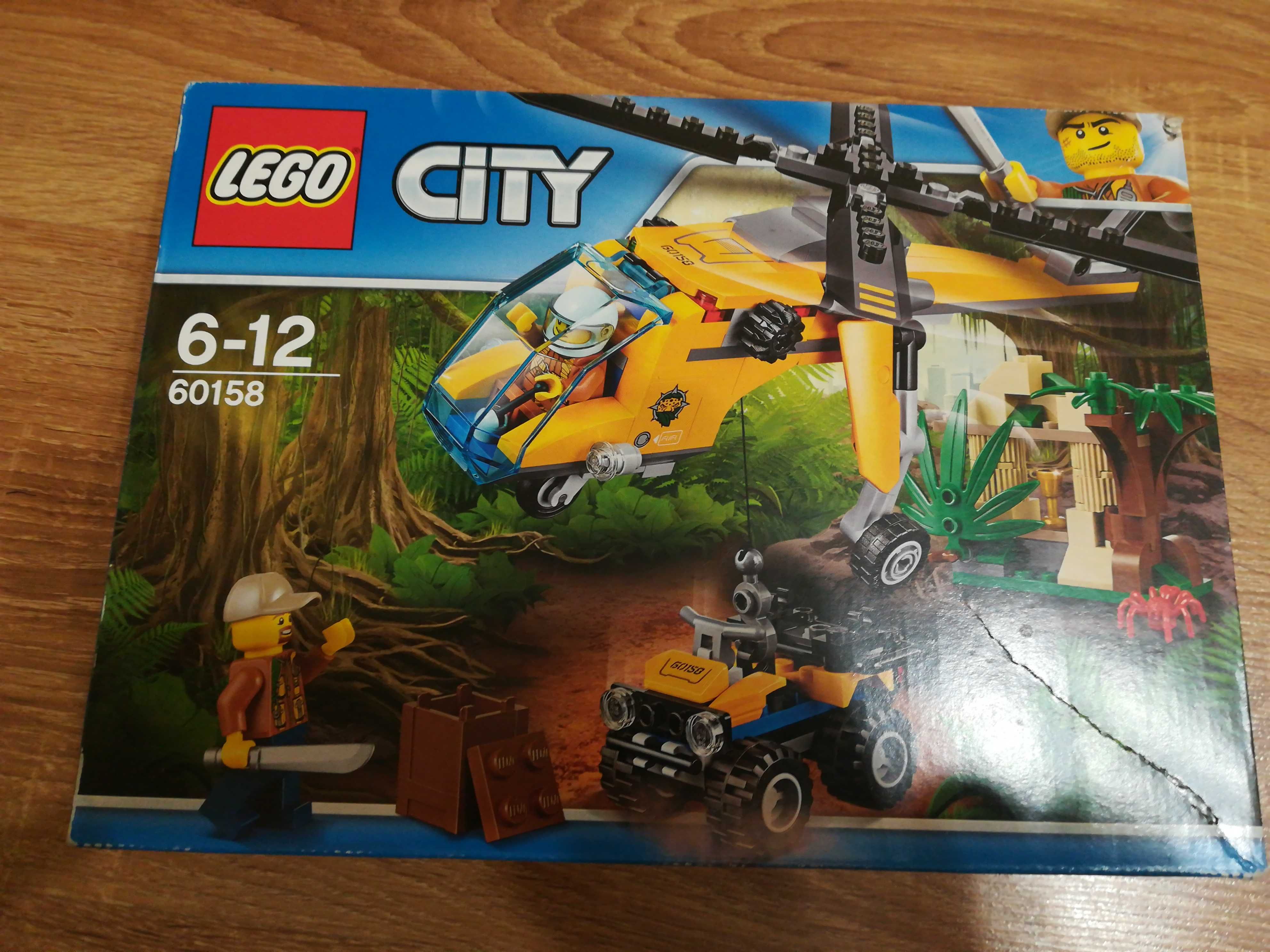 Lego 60158 helikopter transportowy w dżungli. nowe, nieotwierane