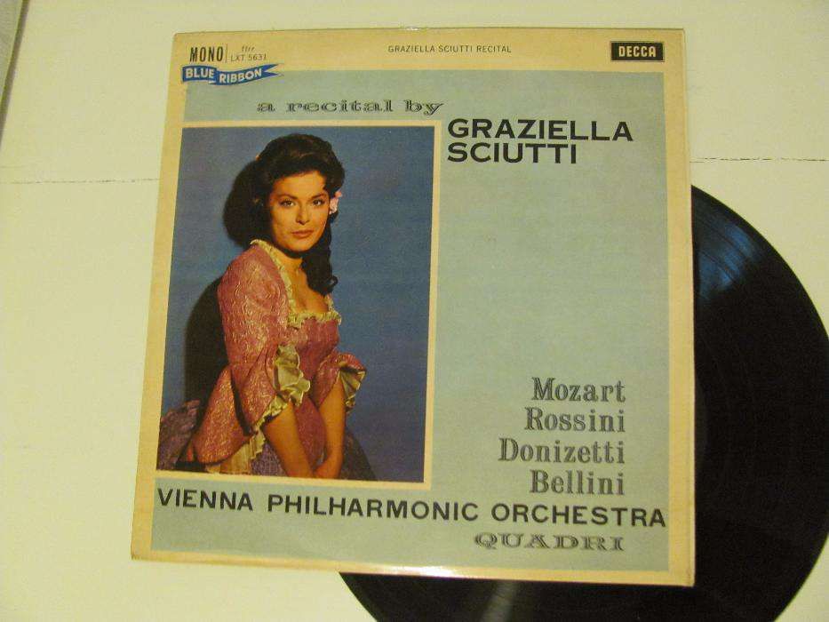 LP Vinil RARO Recital de Mozart por Graziella Sciutti