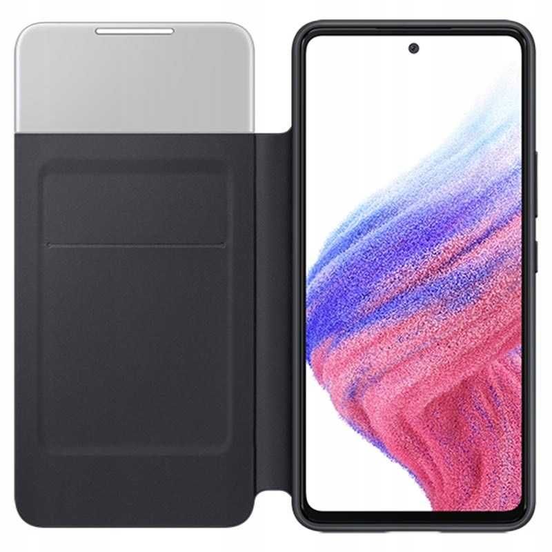 Etui Samsung Smart S View Wallet Cover black / czarne do Galaxy A53 5G