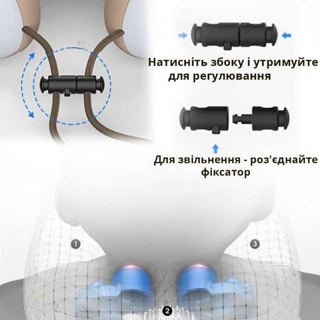 Масажна подушка на шию U-Shaped, віброподушка для масажу шиї