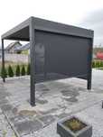 Pergola aluminiowa, poliwęglan, szkło, zadaszenie, tkanina, aluminium