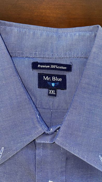 Camisa Mr. Blue Algodão Azul Regular Fit