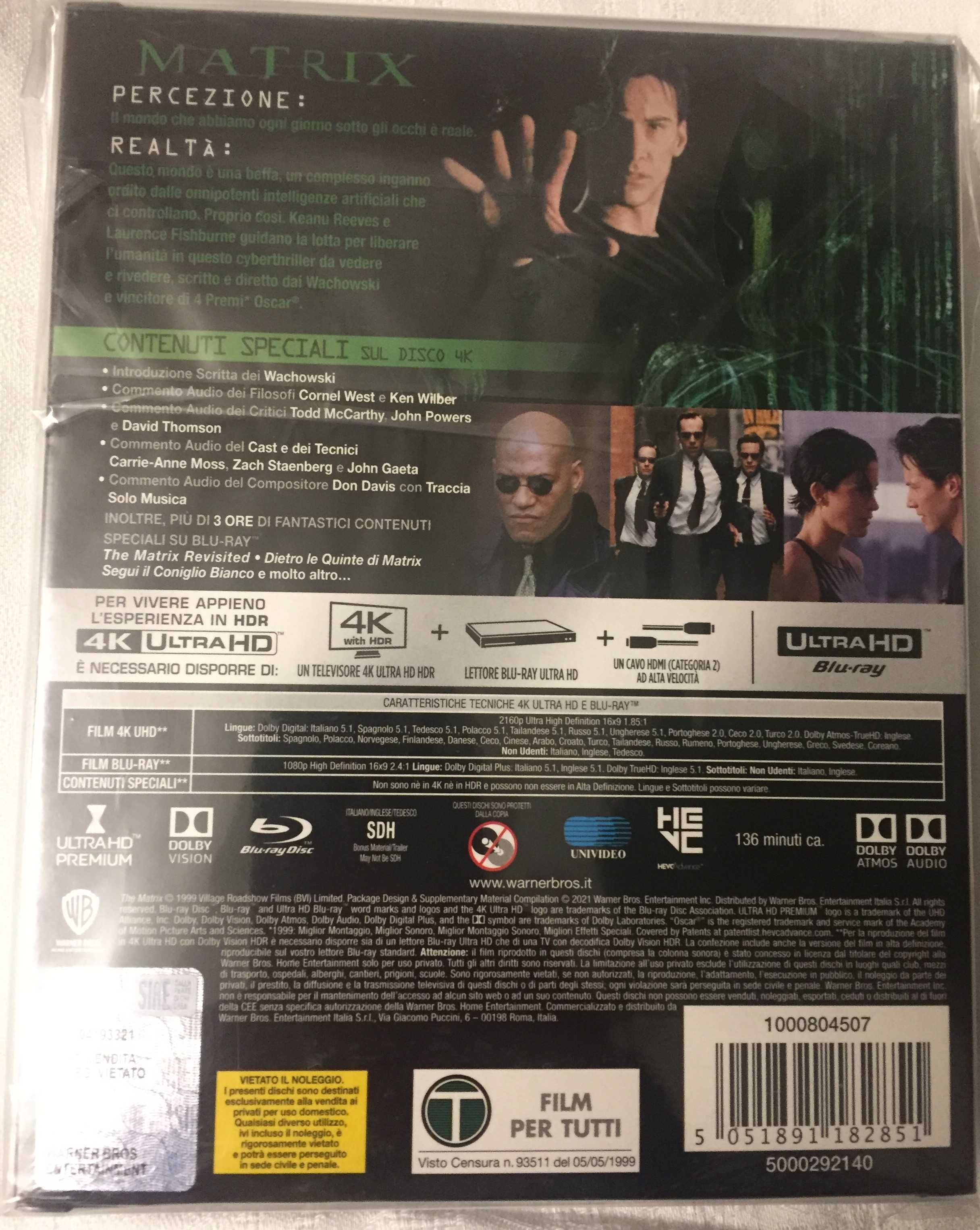 Matrix Titans of Cult 4K+2x BLU RAY Steelbook wer. PL