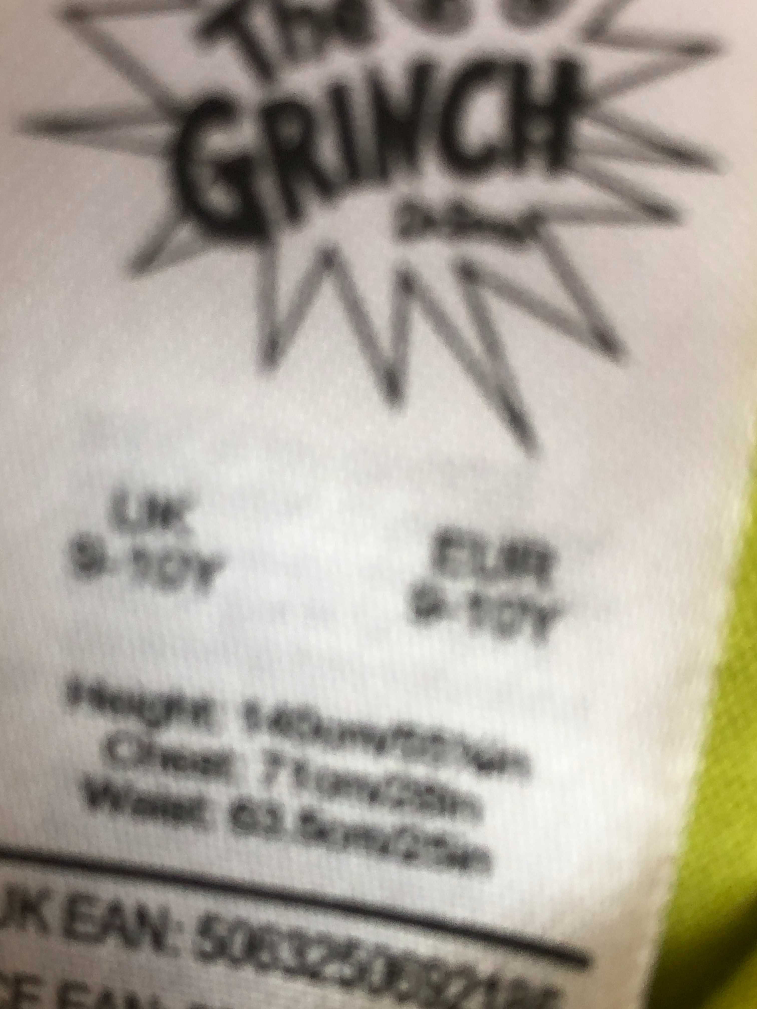 Пижама, комплект, 100% cotton размер 9-10 р 134-140 см. The grinch