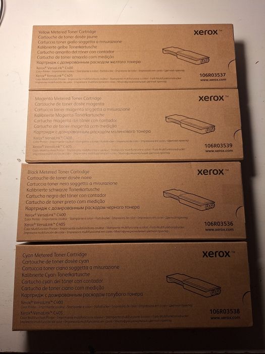 Nowe tonery xerox różne kolory