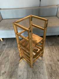 Krzesełko przystawka z podnóżkiem