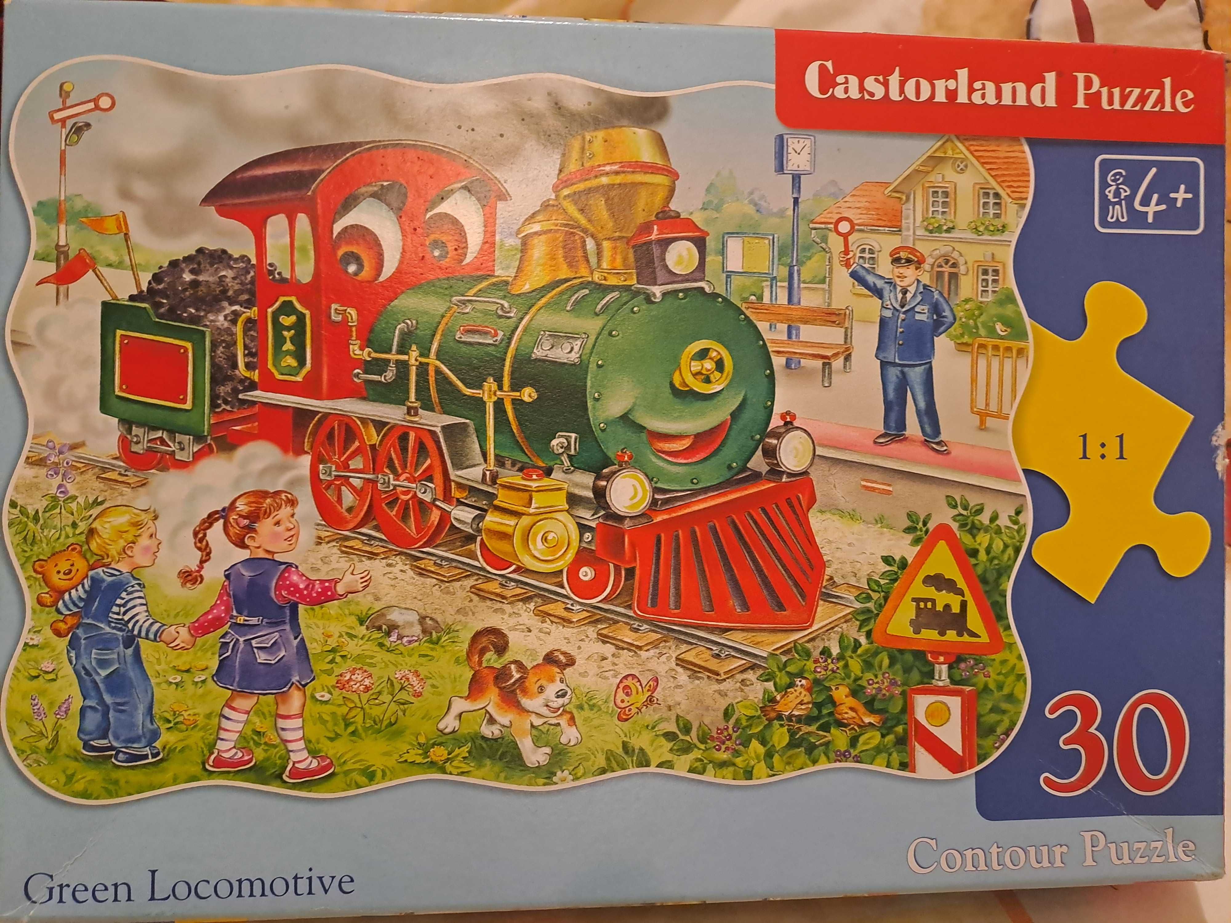 Puzzle Castorland Puzzle 30 szt. Zielona lokomotywa