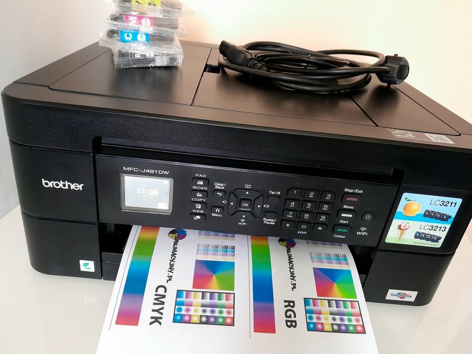‼️Drukarka 3w1 Brother MFC-j491dw duplex- wiffi- Gwarancja ‼️