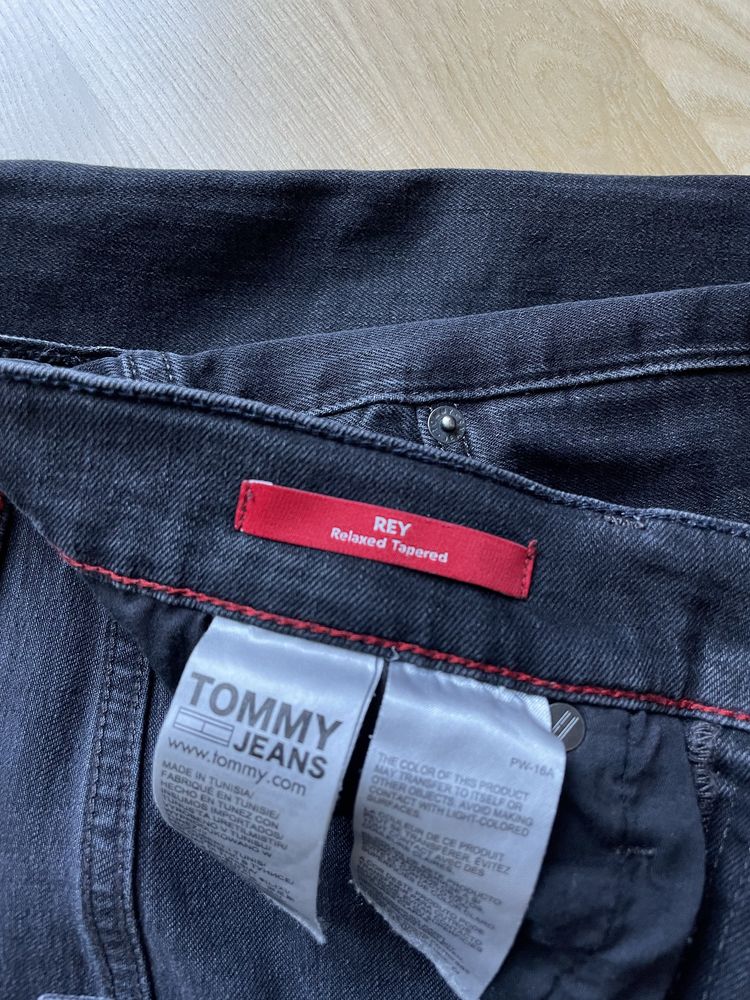 Tommy Hilfiger jeansy Tommy Jeans Rey regular tapered czarne