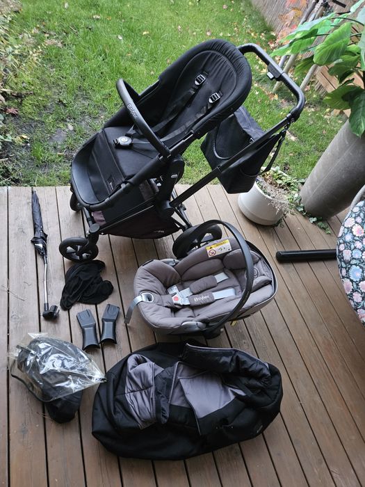 Duży zestaw Cybex Priam - spacerówka, gondola, nosidło, stan bdb