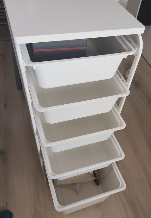 Algot Ikea regał 5 szuflad, pudełka wysuwane