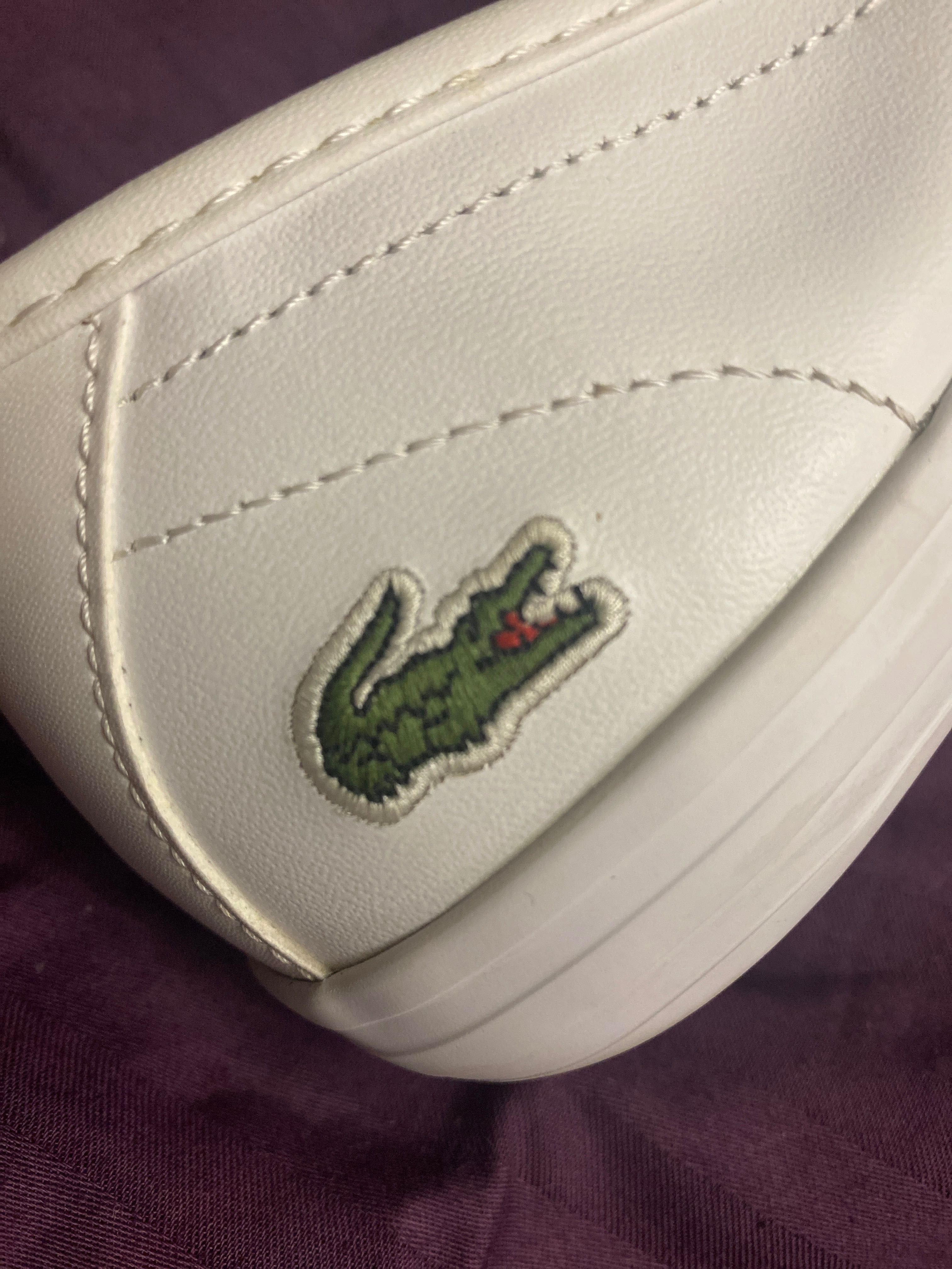 Кожаные мокасины Lacoste, оригинал