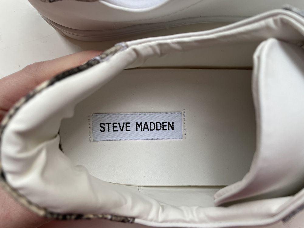 Кеди Кеды Steve Madden нові білі 39 р 25,5 смстелька