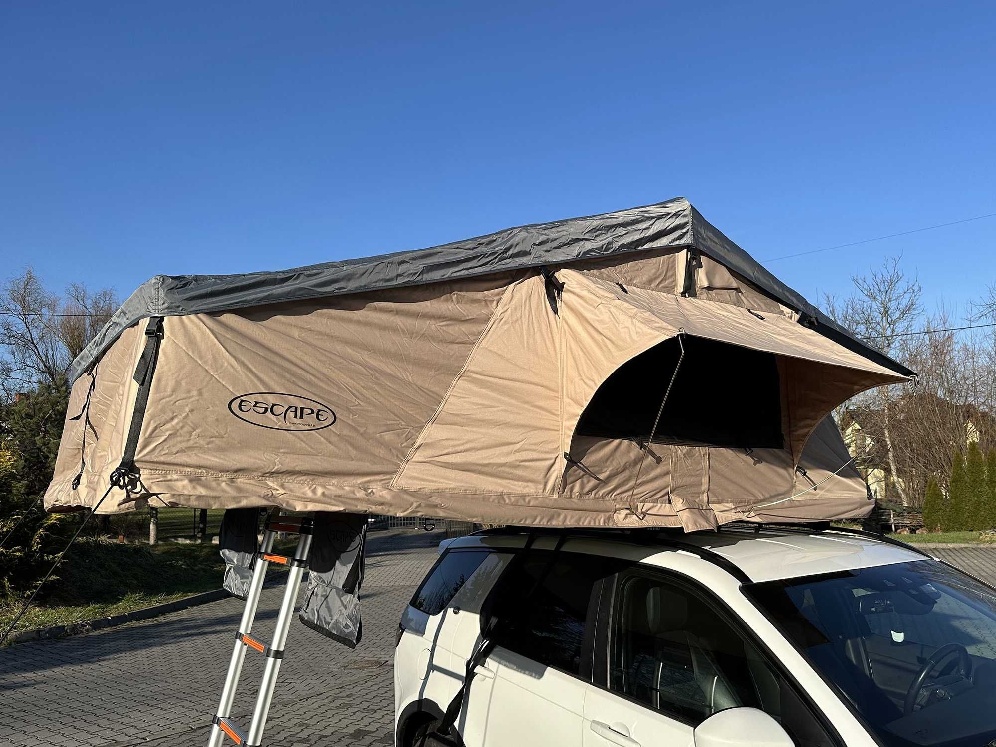 Namiot dachowy ALASKA 140 cm 3 osobowy LONG Beżowy