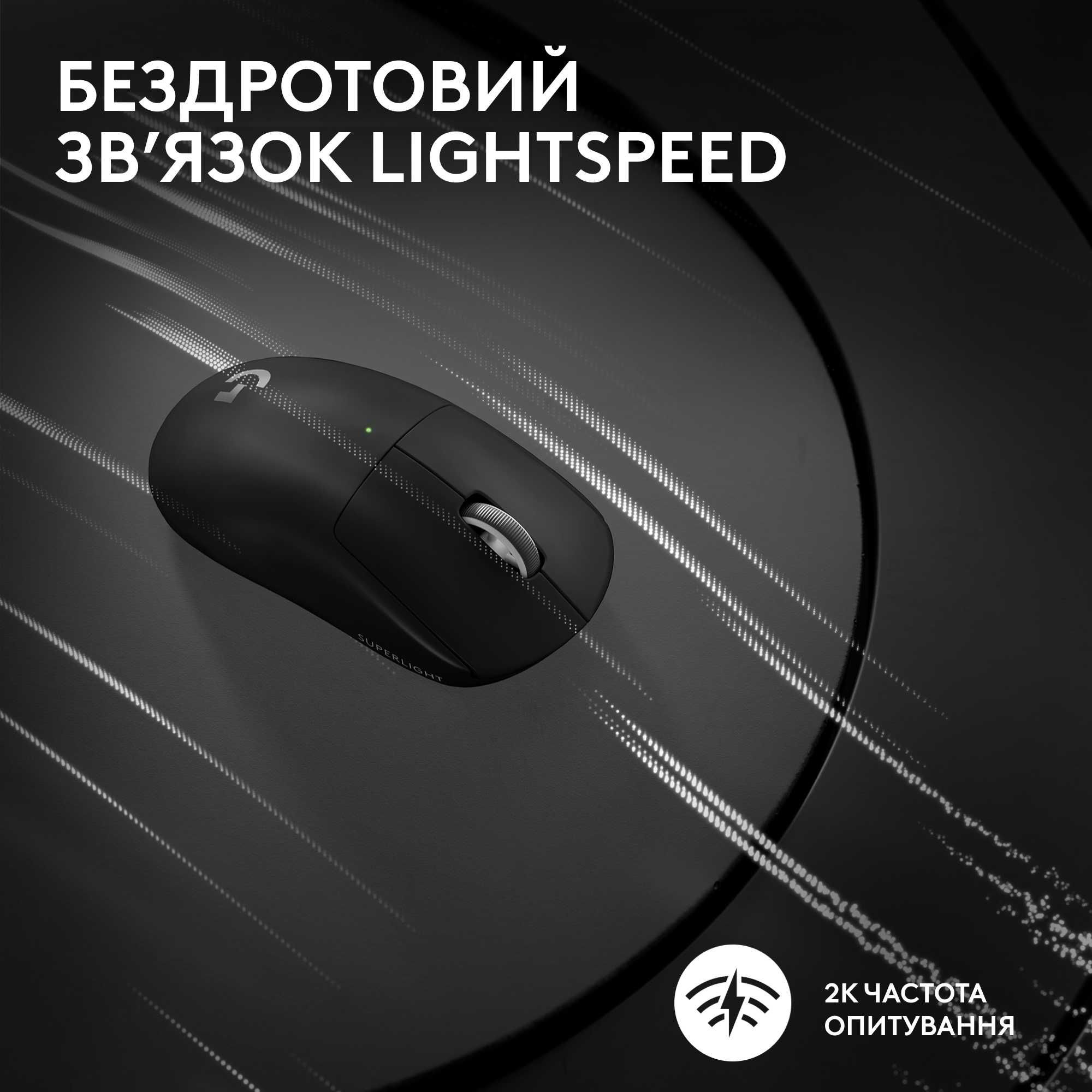 Миша Logitech G Pro X Superlight 2 Lightspeed Wireless Black