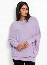 Bonprix sweter oversize z asymetrycznym dołem ^48/50