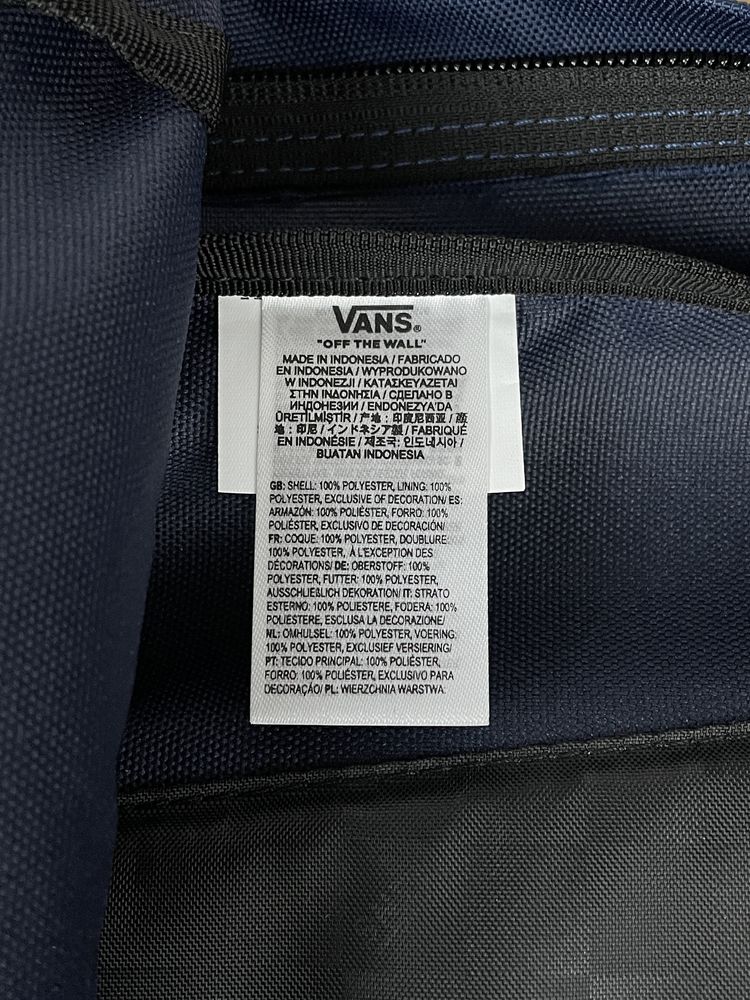 Рюкзак Vans Old Skool Print оригінал синій унісекс VN000H50LKZ1