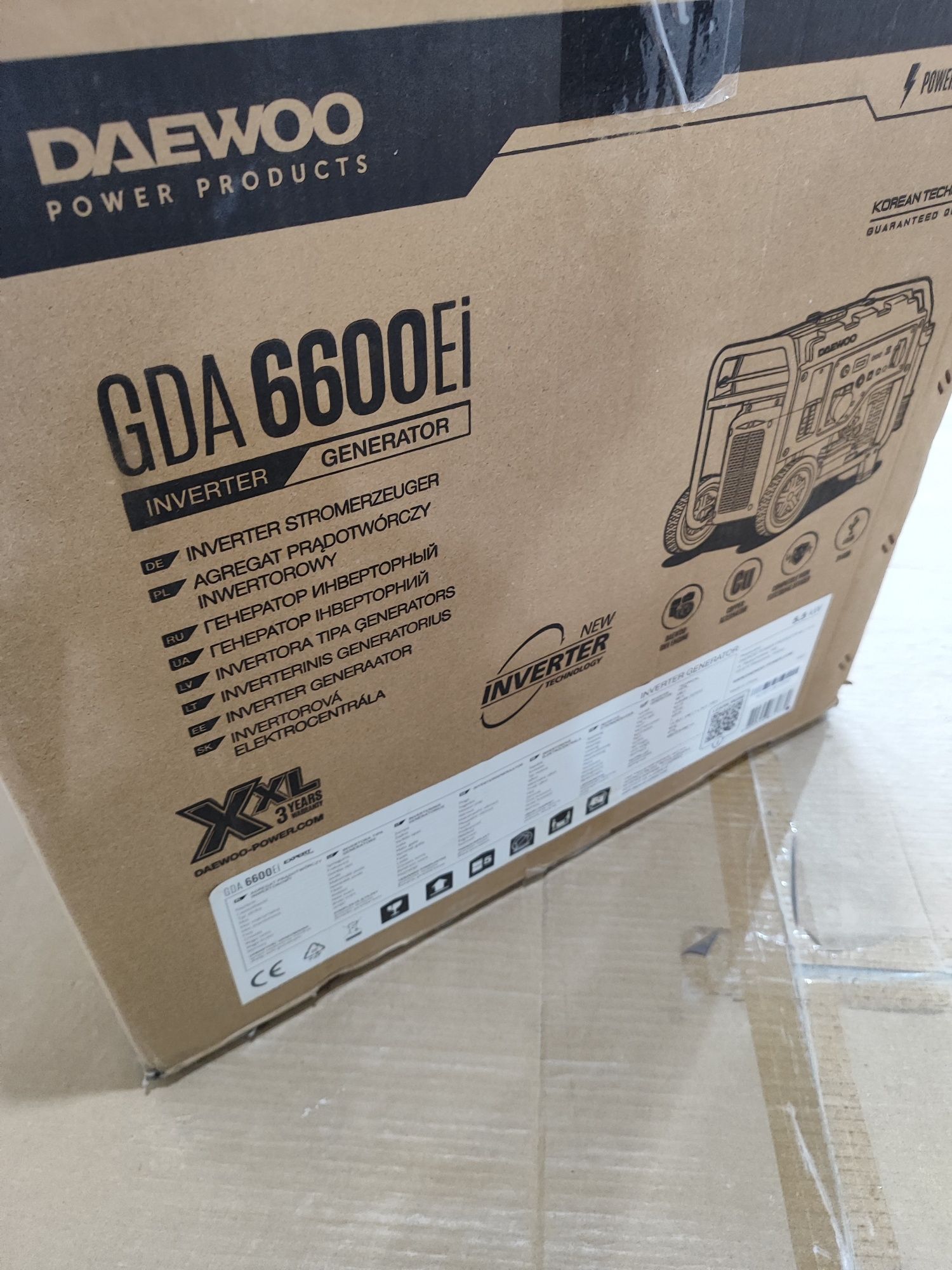 Инверторный генератор Daewoo GDA6600Ei 5.5kW