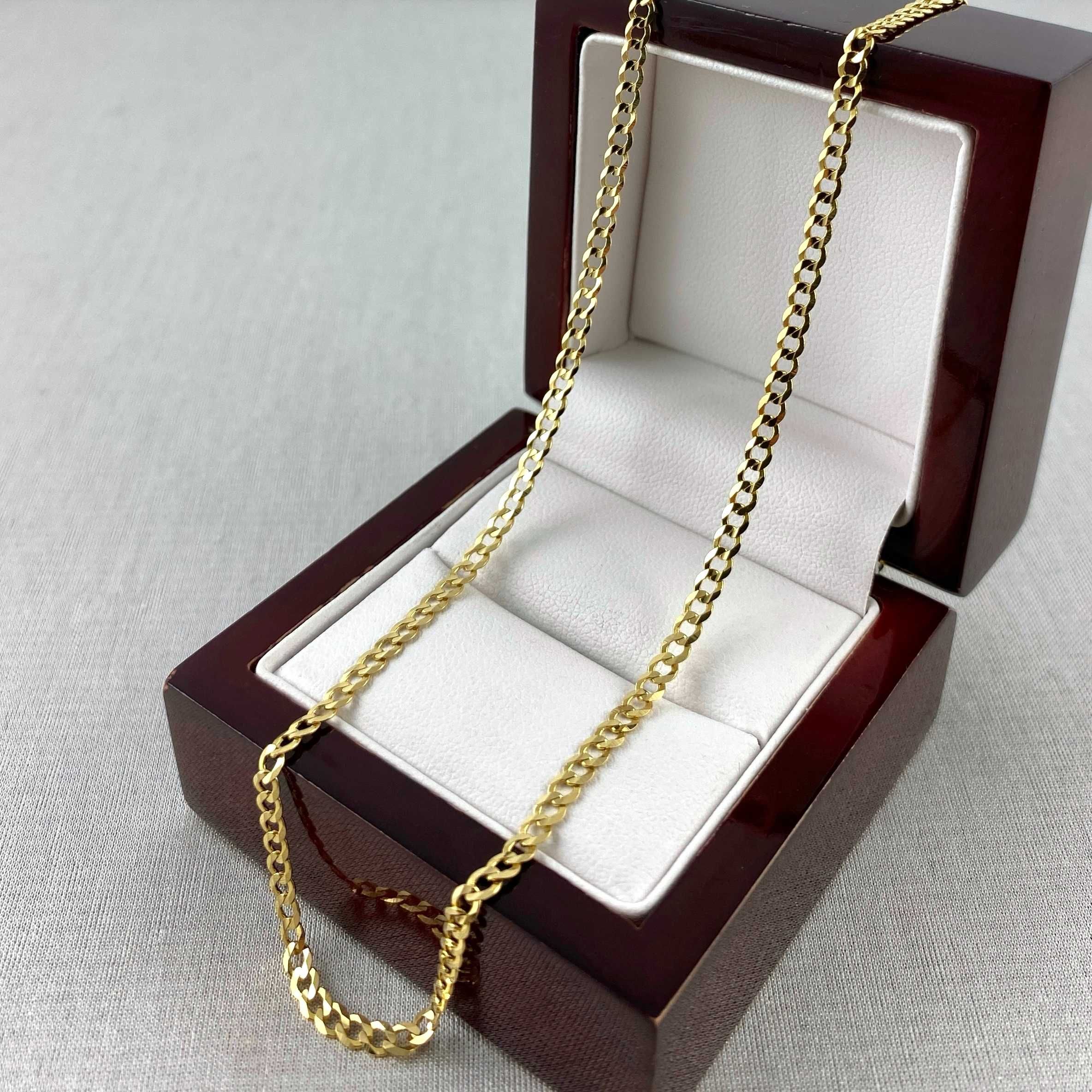 ZŁOTY łańcuszek splot PANCERKA "pełna" 2,9mm PR. 585 (14K) dł. 55 cm
