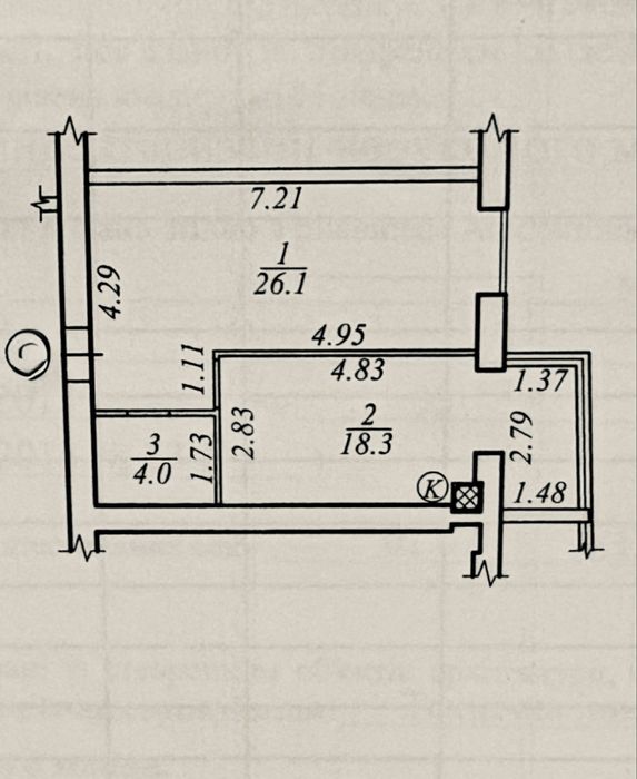 Продаж квартири 48,4 м2 в жк Жуковский