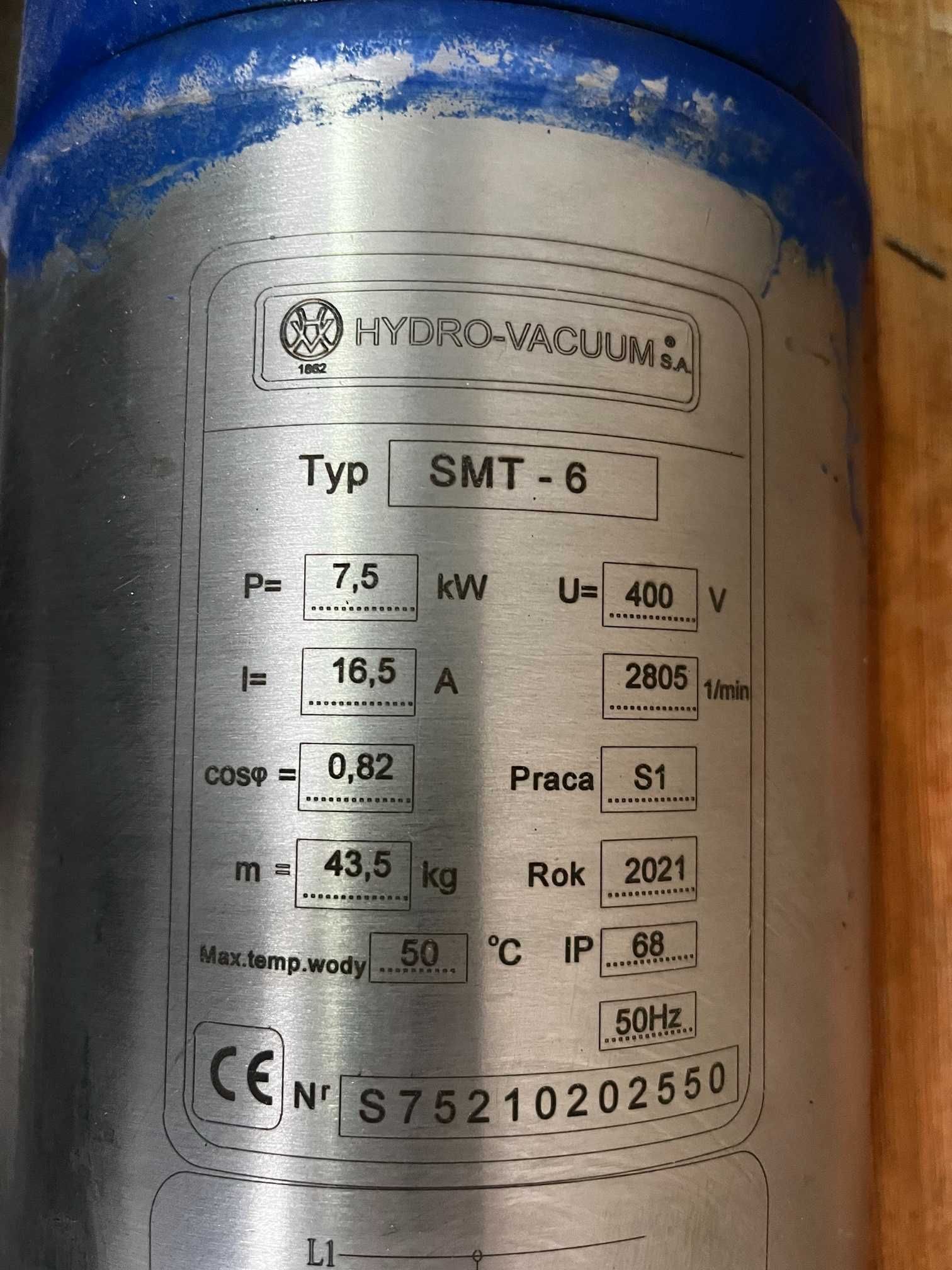 HYDRO‑VACUUM Pompa głębinowa GCA 3.03 7,5kW 400V