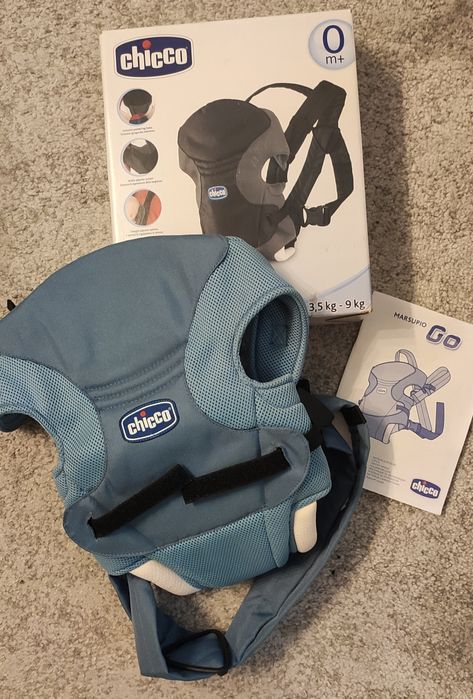 Marsúpio Chicco Go Baby Carrier - Azul (como novo)