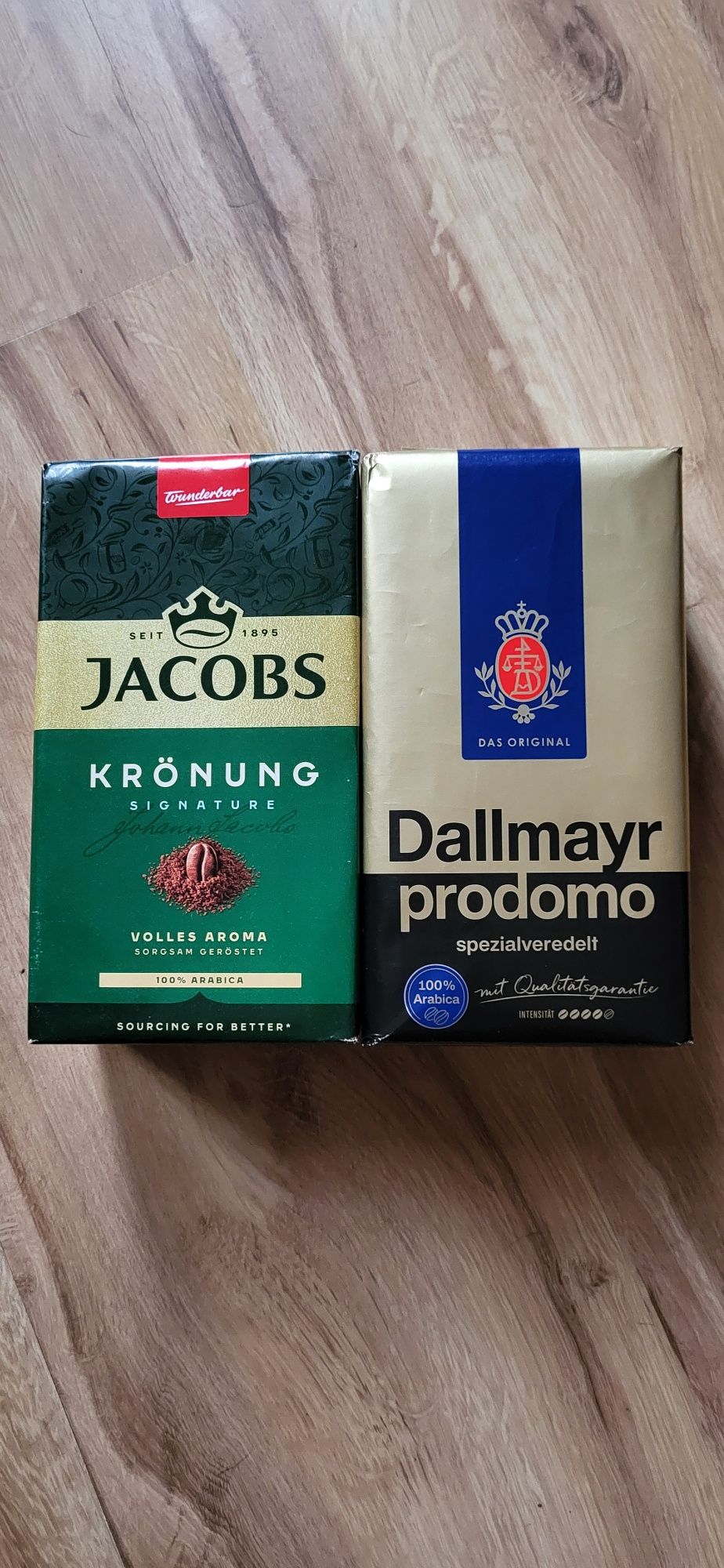 Kawa mielona z Niemiec Jacobs i Dallmayr