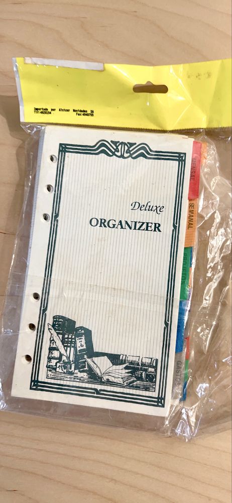 Subsituicao de organizer/fillofax
