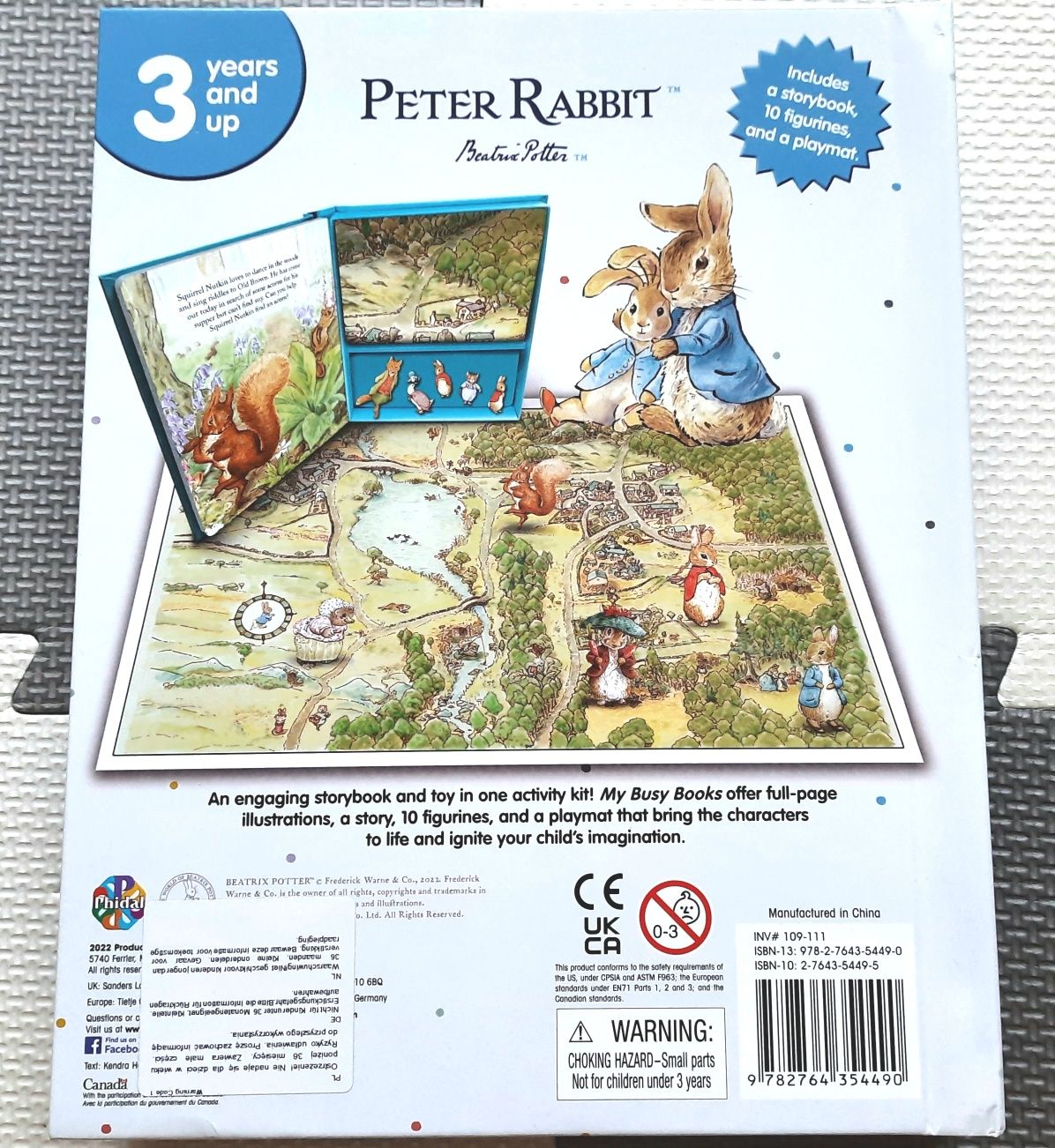 The World Of Peter Rabbit Beatrix Potter My Busy Books z figurkami