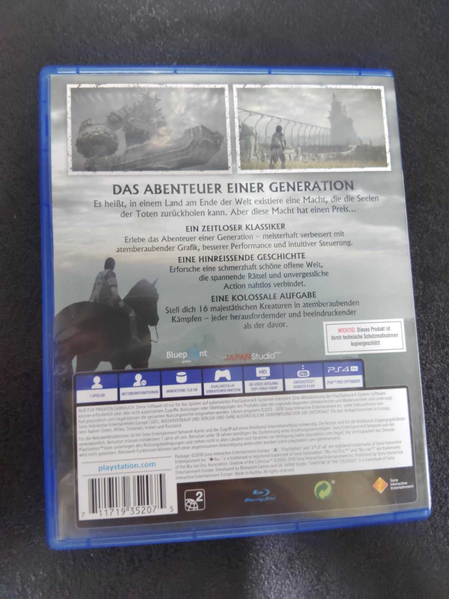 Shadow of the Colossus PS4 Polskie napisy są w grze