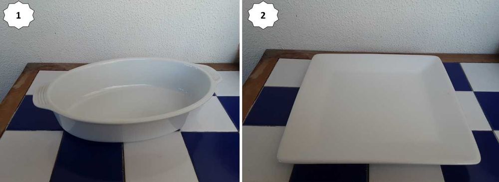 Travessas Oval + Quadrada "Cook & Serve by Vista Alegre" - 10€ cada!