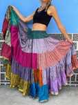 Spódnica z falbanami ATS maxi z Indii patchwork