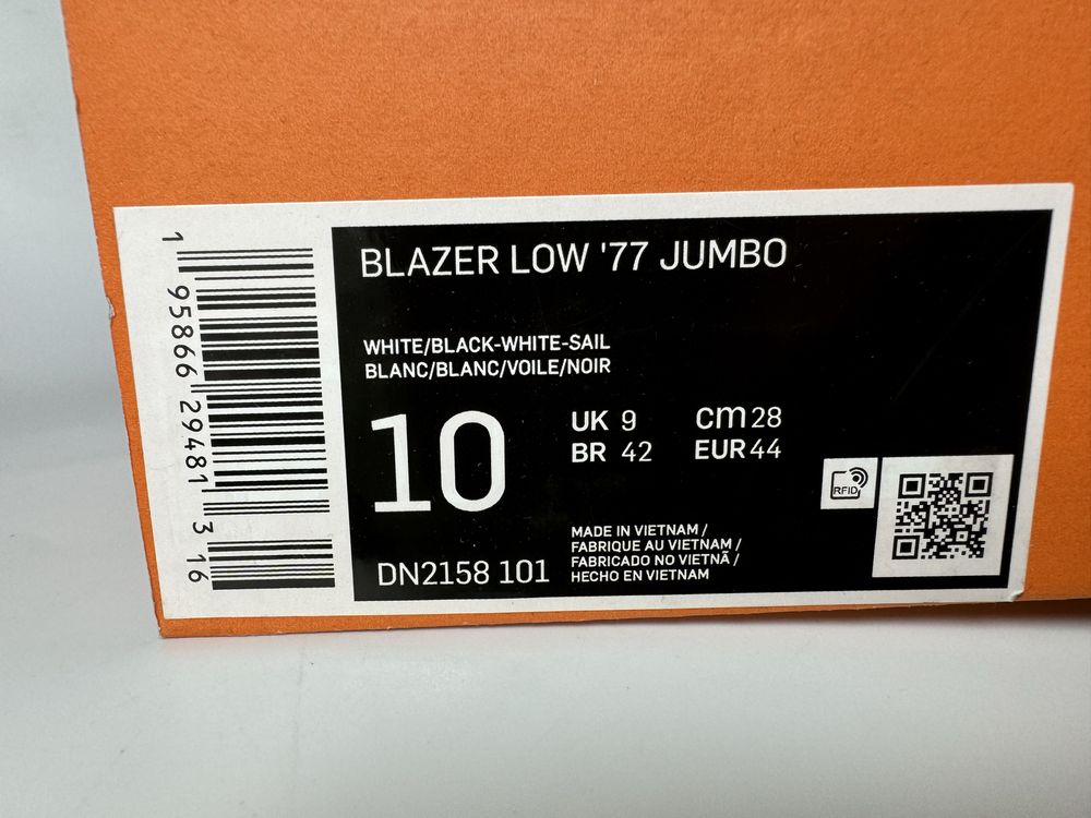 Nowe Nike Blazer Low 77 Jumbo trampki sneakersy 44 outlet