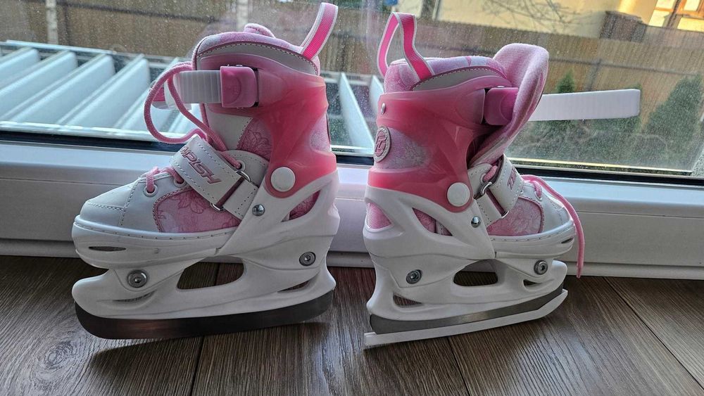 Łyżwy dla dzieci różowe Tempish regulacja 26-29