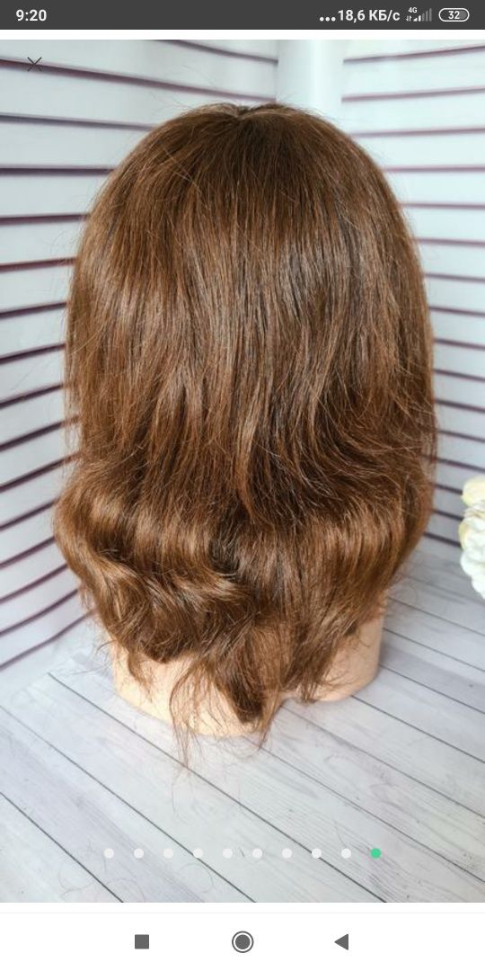 Натуральный волос ручная работа парик
