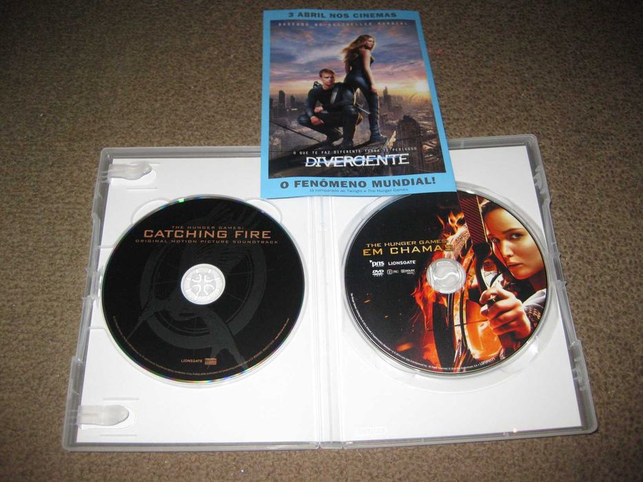 DVD+CD com Banda Sonora "The Hunger Games: Em Chamas" Slidepack!