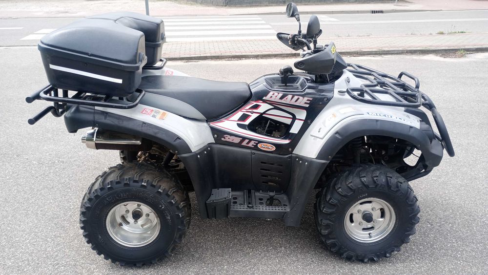 Duzy TGB BLADE 325 homologacja L7e alu kufer ładny!Kawasaki KVF360 4x4