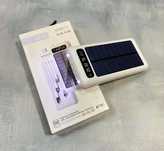 Повербанк 10000 солнечная панель, с кабелями, USB type-c, фонарик