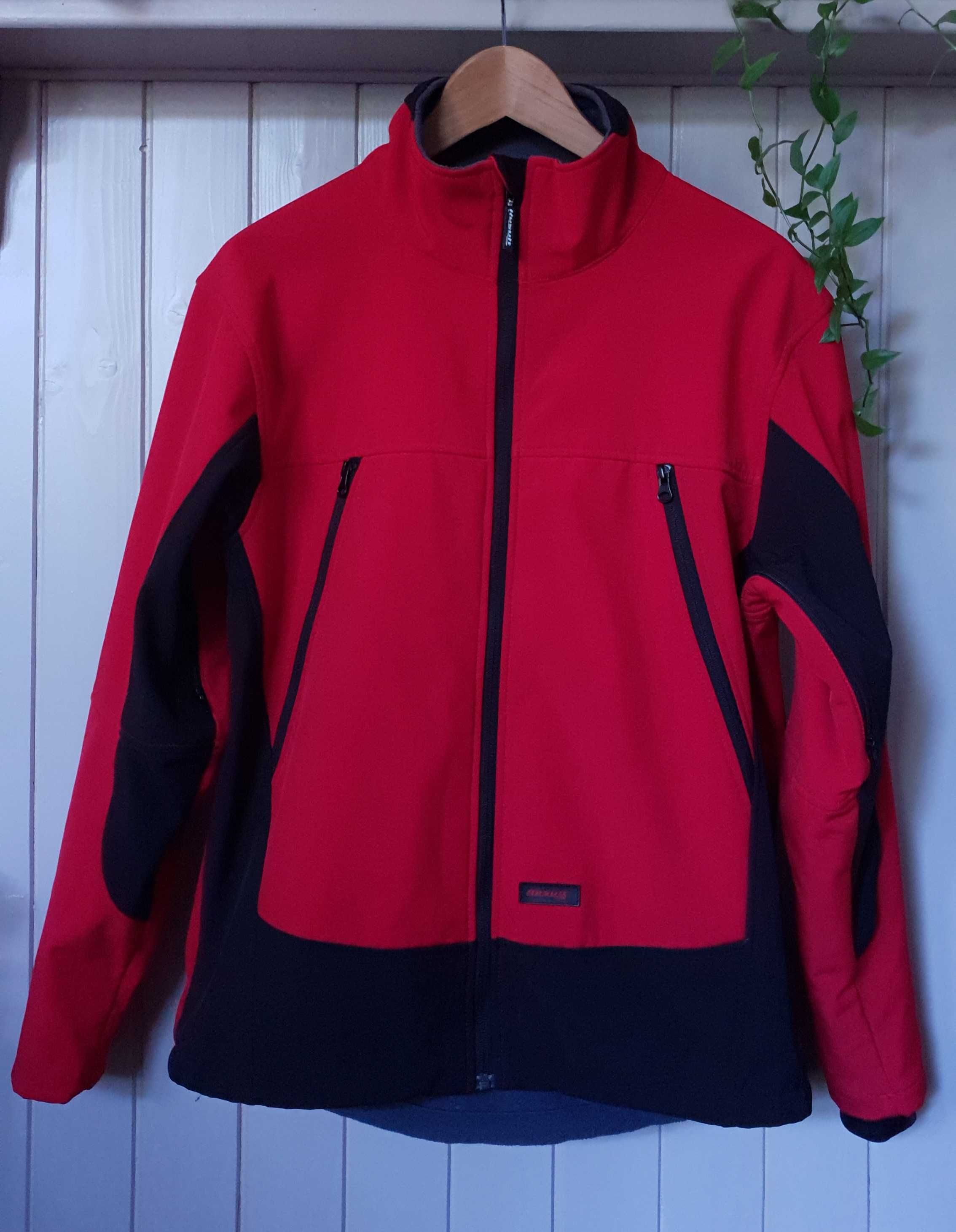 Damska kurtka softshell rower czerwono czarna RESULT r.38