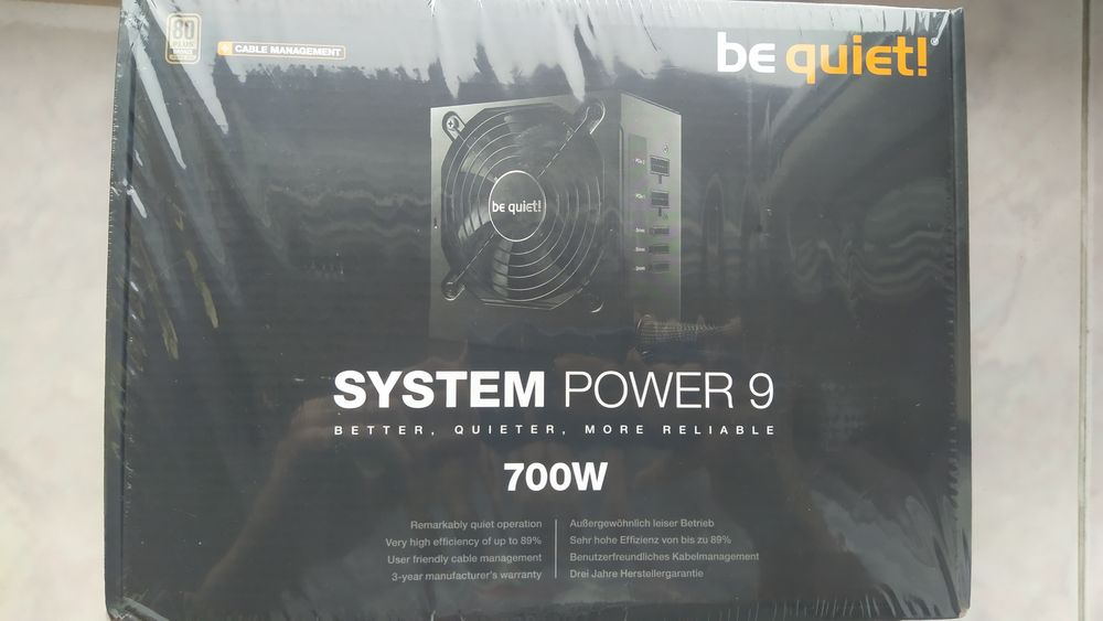 Zasilacz Be quiet System Power 9/700w NOWY