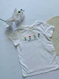 T-shirt kwiatki 128 OVS