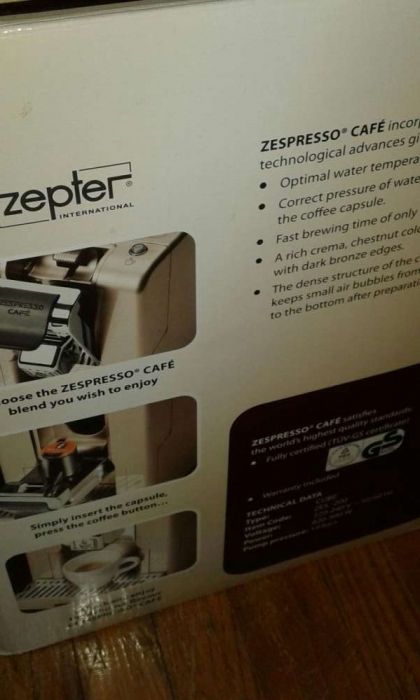 Кофеварка zepter zes-200