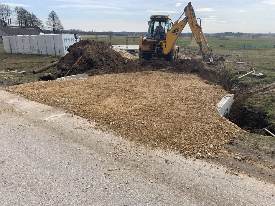 Usługi ziemne/montaż ogrodzeń/montaz mostków wjazdowych