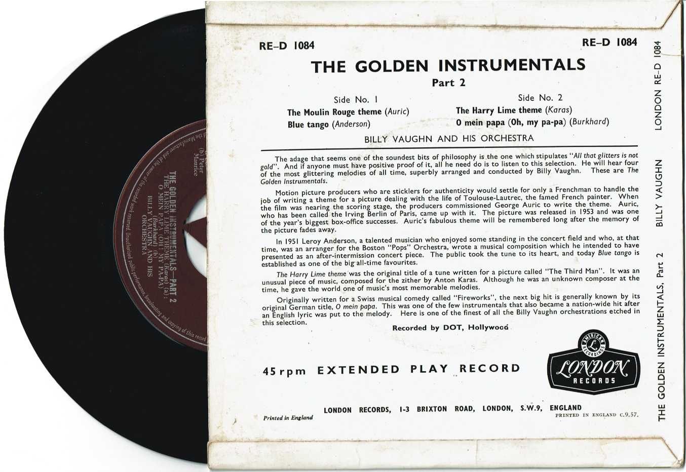 Billy Vaughn - The moulin rouge theme