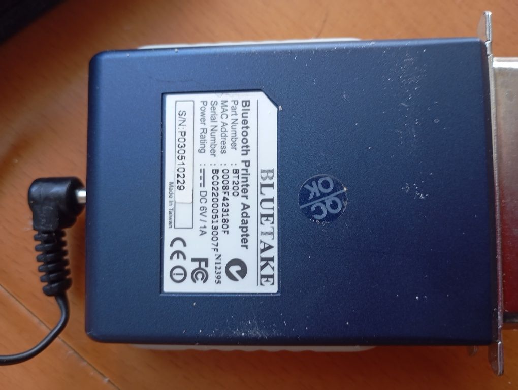 Adapter do drukarki Bluetooth printer model BT200 działa